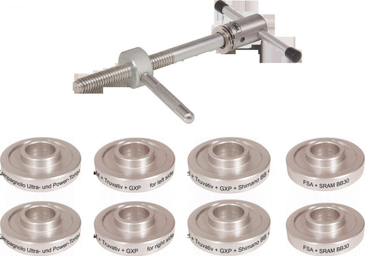 Cyclus Press-Fit inpersspindelset, met 4x2 ringen