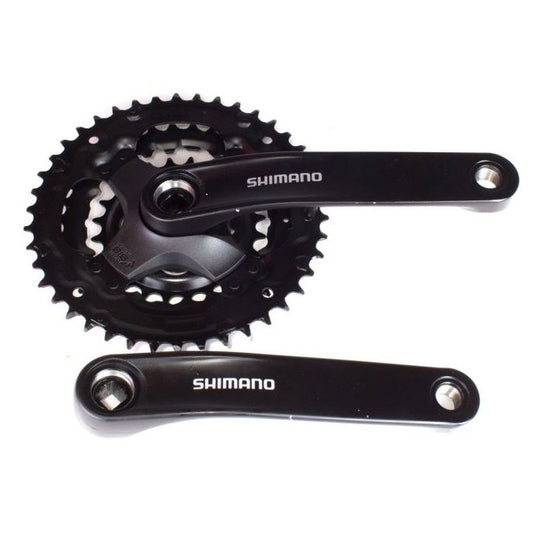Shimano FC-TY301 Tourney kettingwiel set 6/7/8 spd. 170 mm. 42/34/24 zwart (-6 mm diep) z. rand