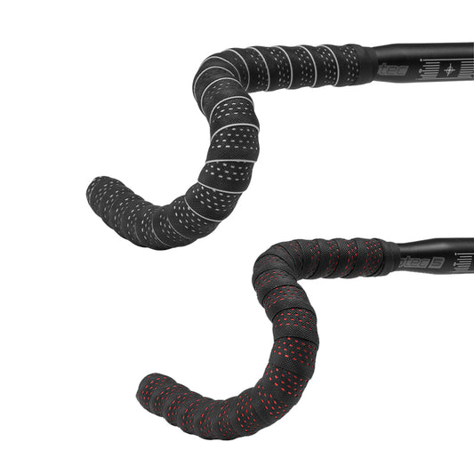 Ergotec stuurtape Sanremo L=2000 mm zwart/grijs