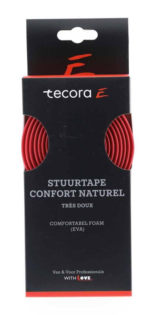 Tecora E stuurlint Confort Naturel ø2,5x30 mm. 1.8 mtr. rood