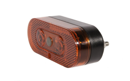 IkziLight achterlicht op drager Zlim zwart reflectie-scherm en dragerfit 2 Hi-Tech LED rood