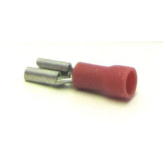 Kabelschoen plat 4,8 mm. vrouw rood