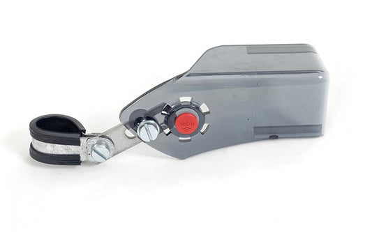 Hebie eindstuk/bevestiging voor kettingscherm 0390/0391 zwart transparant