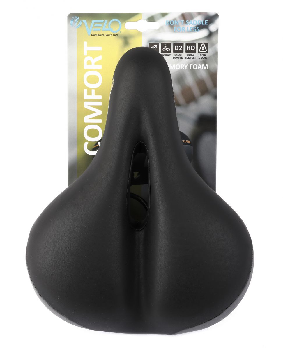 Velo zadel VL-6099MF heren 272 x 213 mm. zwart