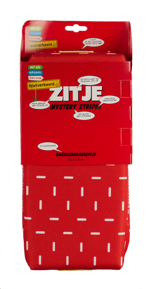 N/V zitje bagagedrager 32x15x5 cm.  Mystery Stripes