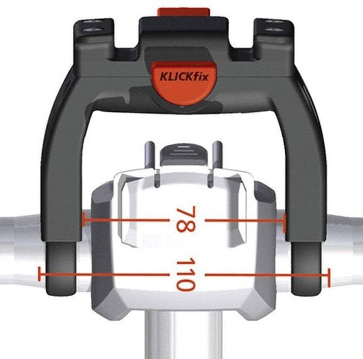 New Looxs tas nr. 511 Vigo Handlebar Bag Black incl. Klickfix systeem - 511.330KF