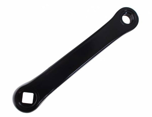 Linker crank 152 mm. alu. zwart