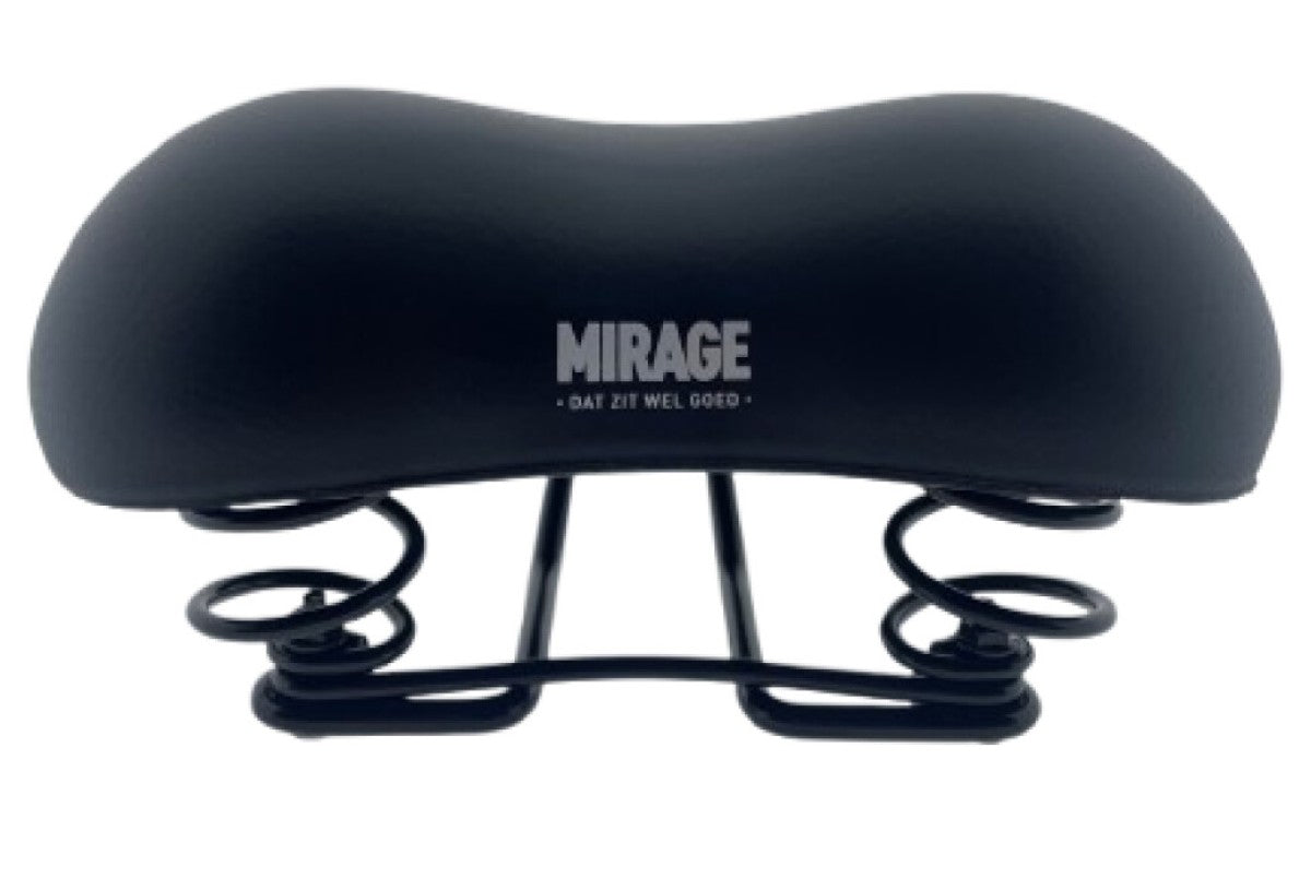 Mirage zadel tour comfort met vering Shorty zwart