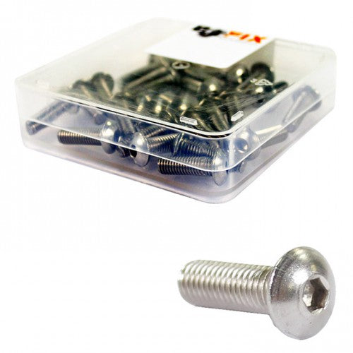 Bolkop inbusbout M6 x 10 RVS