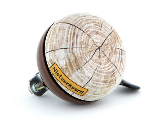 NietVerkeerd Ding-Dong bel staal 60 mm. wood