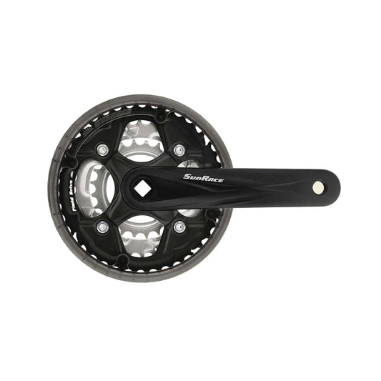 Sun Race FCM513-BOX triple 42/34/24T. 152 mm. met kettingrand (-1 mm diep)