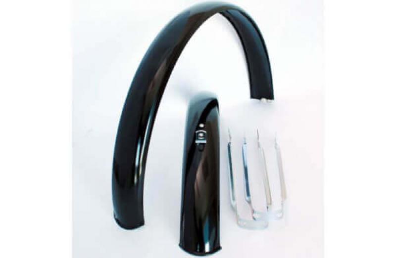 Spatbord set ATB met stangen cpl. zwart 20"