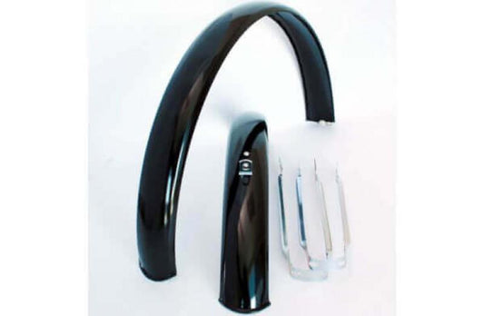 Spatbord set ATB met stangen cpl. zwart 20"