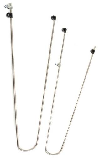 Mirage draadstang alu. 5 mm. - 55 mm. cpl. met bev.