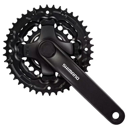 Shimano FC-TY301 Tourney kettingwiel set 6/7/8 spd. 170 mm. 42/34/24 zwart (-6 mm diep) z. rand