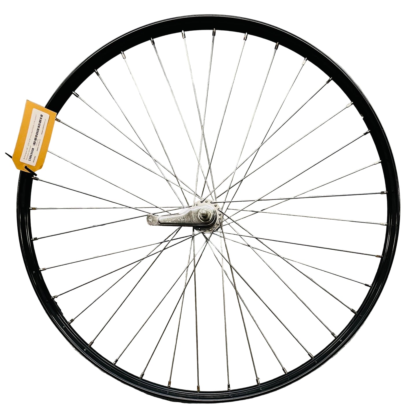 Achterwiel 28" - 635 V38 oma zwart Ryde zink spaken Shimano remnaaf