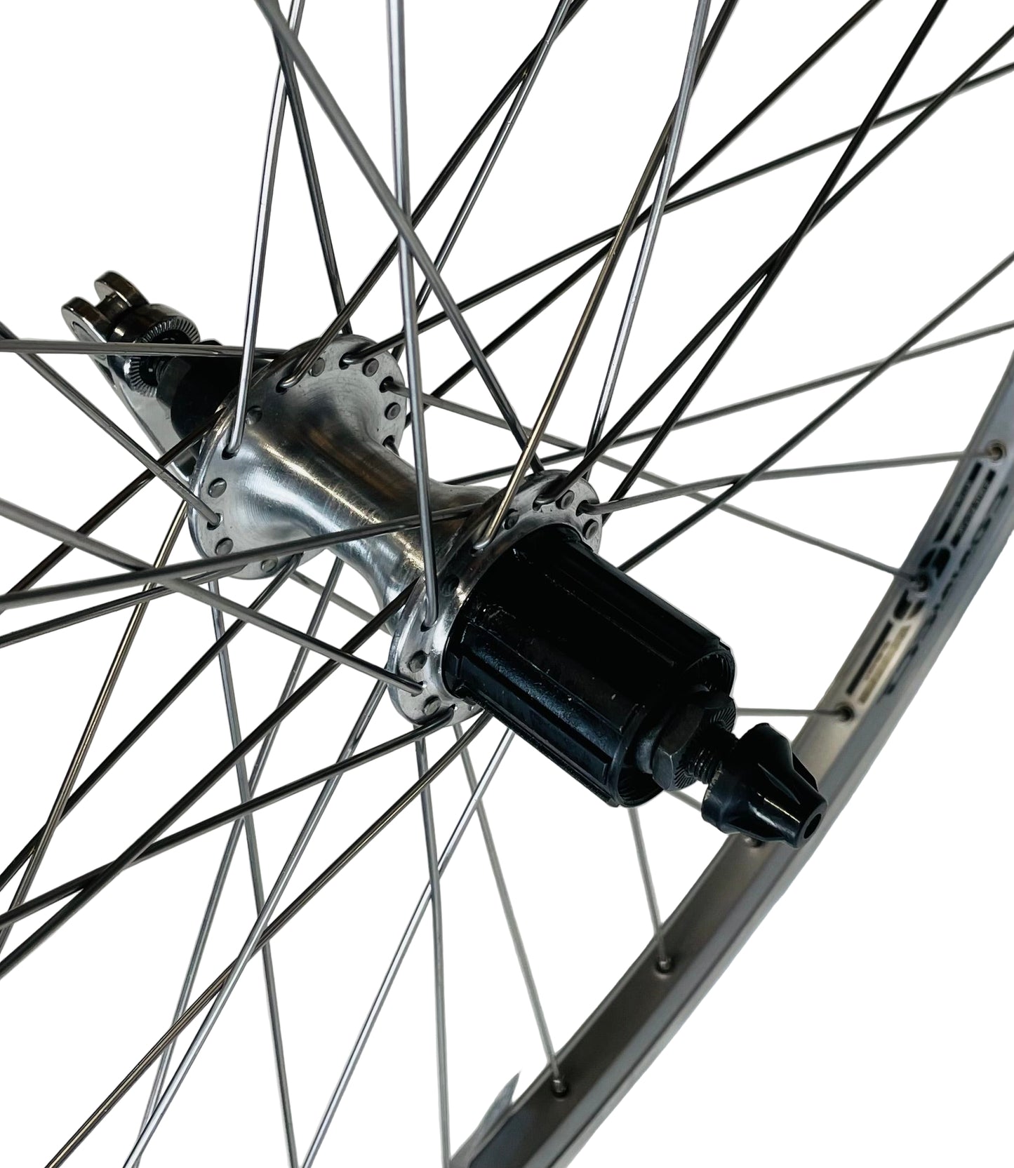 Achterwiel 28"- 622X19 Connect 4D alu. zilver FM32 QR cassette 8/9