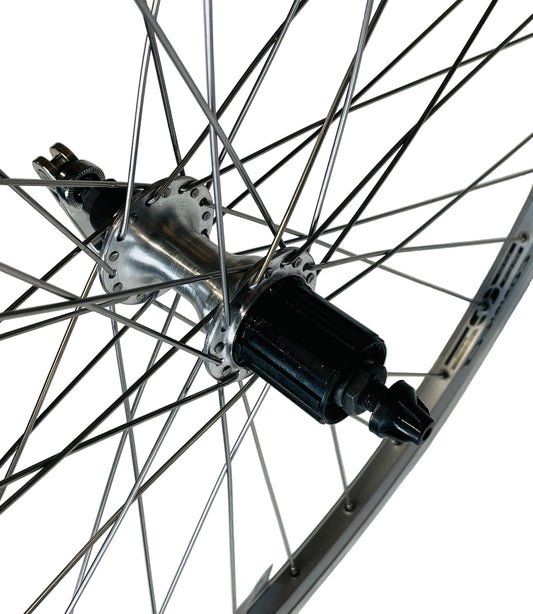 Achterwiel 28"- 622X19 Connect 4D alu. zilver FM32 QR cassette 8/9
