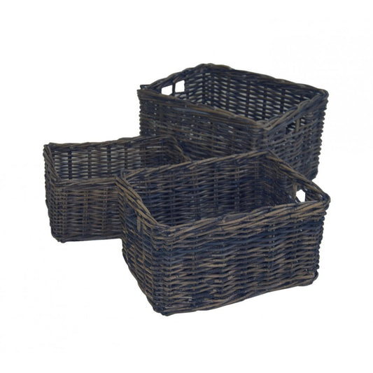 Krat-Mand Kubu black 30x40x20