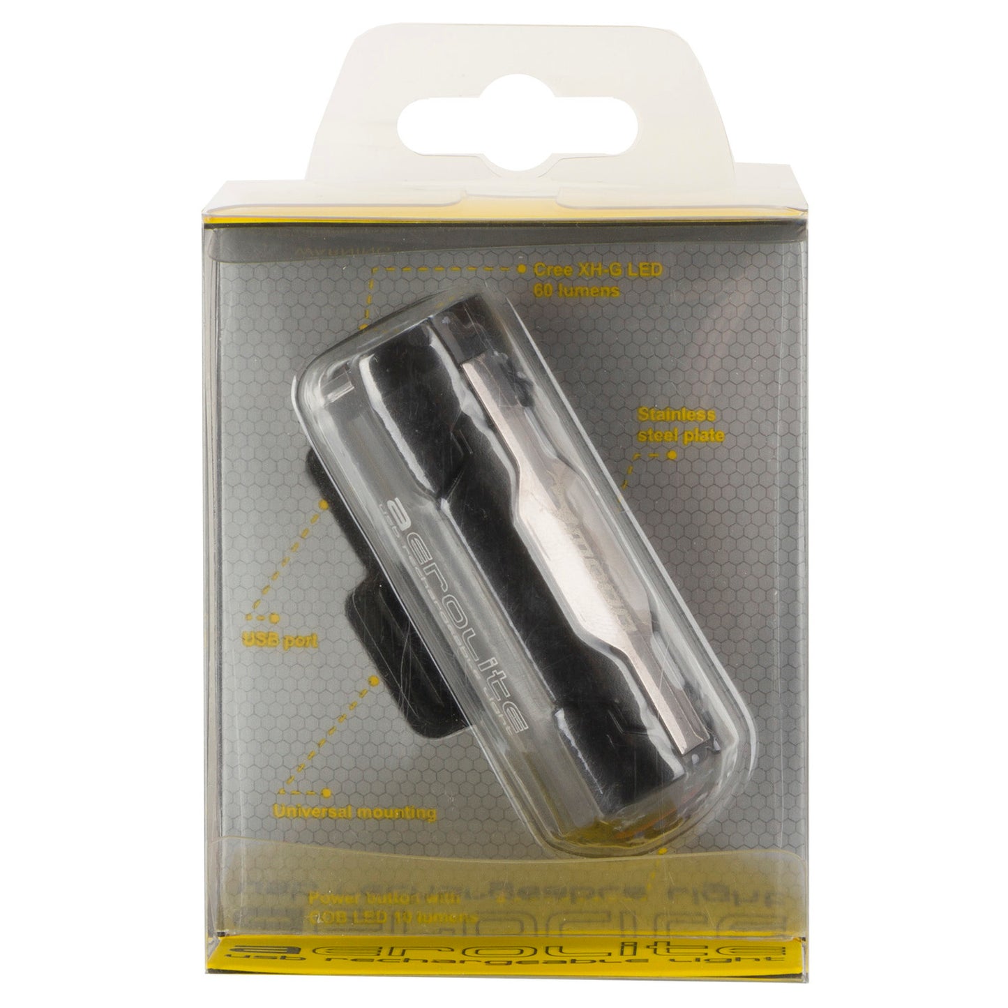 Moon Aerolite voor- en achterlicht functie USB
