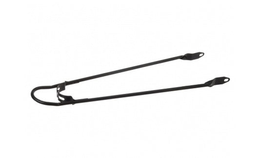 Spatbord stang 28" mat zwart toer + bumper 6 mm.