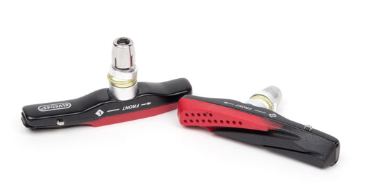 Elvedes 6802 v-brake remblok set alu. 72 mm. groove design droog en nat weer