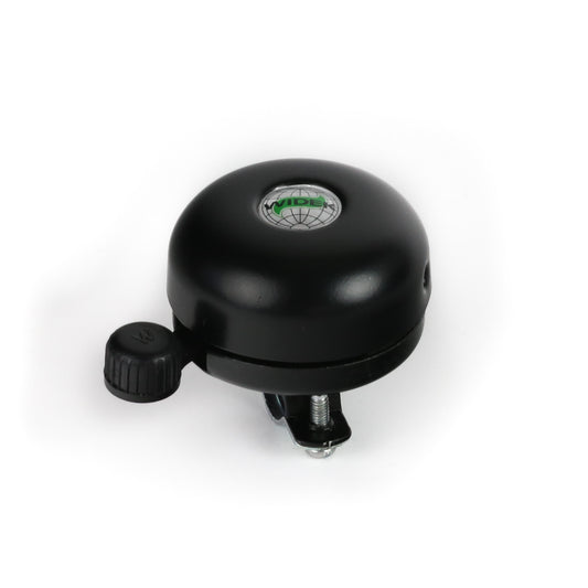 Widek koperen bel zwart wereldbol op kaart