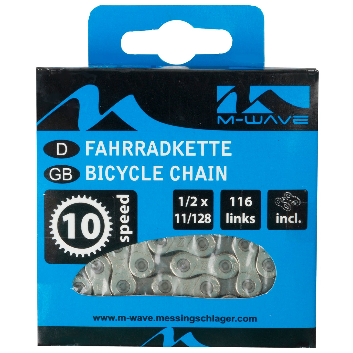 M-Wave ketting 1/2x11/128 - 116 10V. KMC-Z10