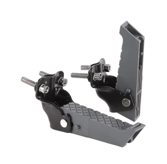 Mirage voetsteunen met rubber riem opklapbaar grijs