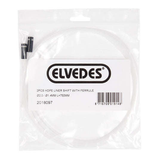 Elvedes 2018097 HDPE liner Ø 2.0 / Ø 1.4 mm. met ferrule SHIFT L=750 mm. (2)