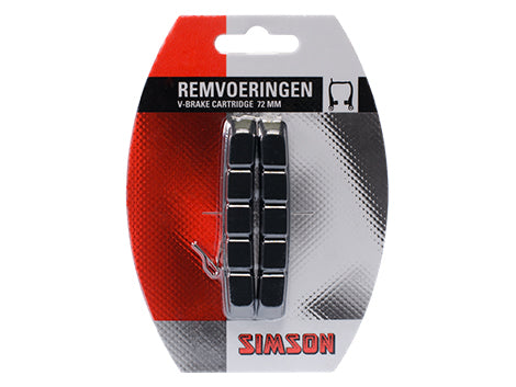Simson 020201 remvoeringen voor v-brake 2 st. cartridge syst. Shimano compatible