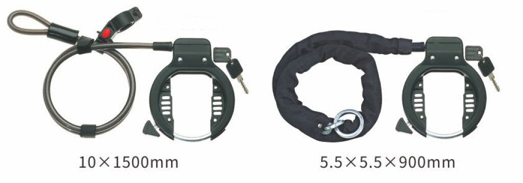 Python ringslot zwaar zwart