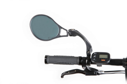 Mirage spiegel Hi-Speed met klem links zwart