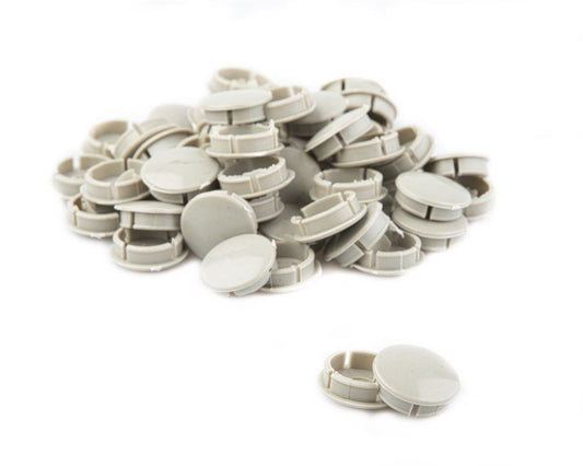 Vinty afdekdop / crankdop crankstel push in model grijs (50)