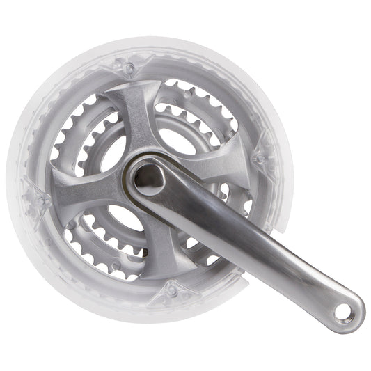 M-Wave triple 28/38/48T - 170 met rand alu zilver (as 119 mm. / -5 mm diep)