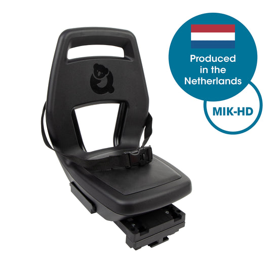 Qibbel Q350 Junior 6+ zitje MIK-HD Midnight Black incl. voetsteunen en voetbeschermingsplaten