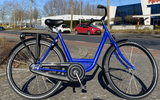 ALDO bedrijfsfiets 28" 55 cm. kleur: d. blauw (+ Ursus Hopper dubb. + Shimano stuurslot) Alu uitvoering