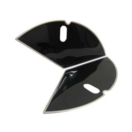 Hesling jasbeschermer 28 Toer PVC zwart alu.