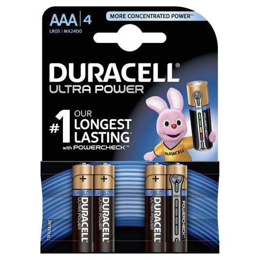 Batterij Duracell Ultra Power LR03 MX2400 AAA (4)