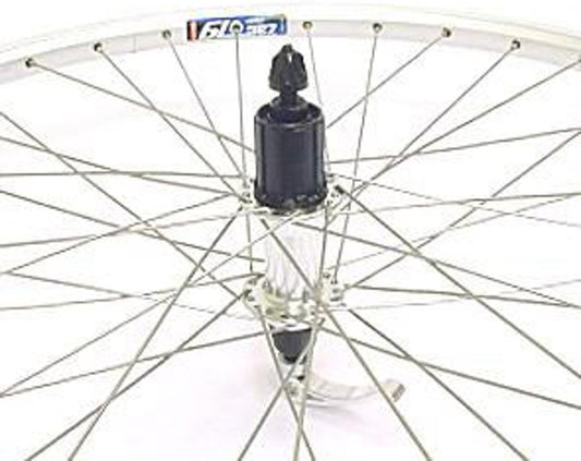 Achterwiel 804950 28" hybride 19-622 alu. ZAC 19 cassette 8V QR RVS spaken