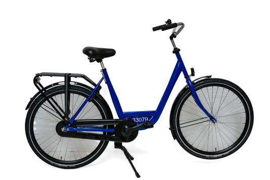 ALDO bedrijfsfiets 26" 50 cm. kleur: d. blauw (+ Ursus Hopper dubb. + Shimano stuurslot) Alu uitvoering