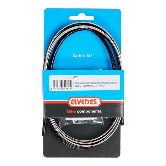 Elvedes 6282 Shimano voorremkabel Nexus Rollerbrake univ.+stelbout+kabelklembout met inbus zwart