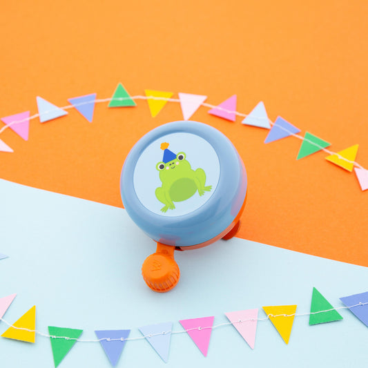 Widek kinderbel Explorer Cheery Frog oranje/ blauw op kaart