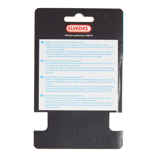 Elvedes 6427RVS-5M rem binnenkabel 5000 mm. 1×19 draads RVS ø1,5 mm. met T-nippel ø7×6 mm.