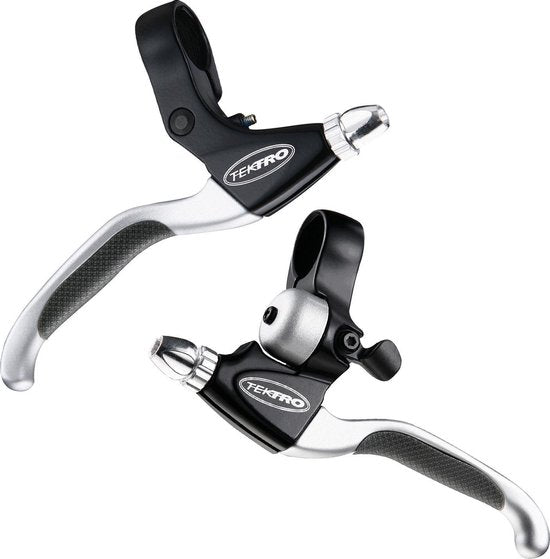 Tektro CL530TS AC+CL535RT remgrepen zwart/satijn + bel v/R-brake