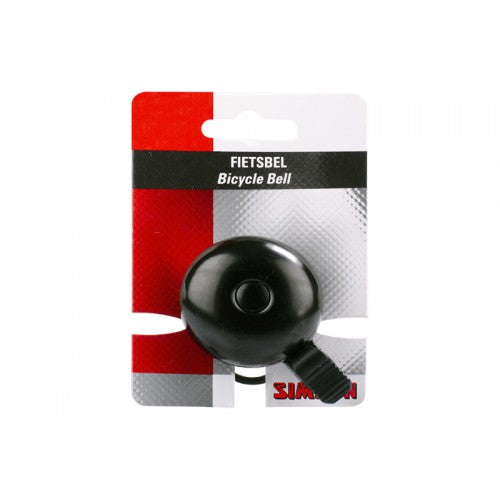 Simson 021231 fietsbel race zwart rubber elastiek bevestiging