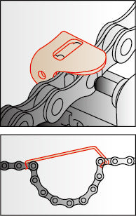 IceToolz 61A4 kettingpons (compact) 6~10-spd. zilver