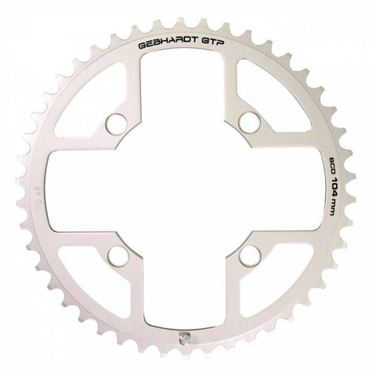 Gebhardt kettingblad 48T 104 mm. 4-arm zilver