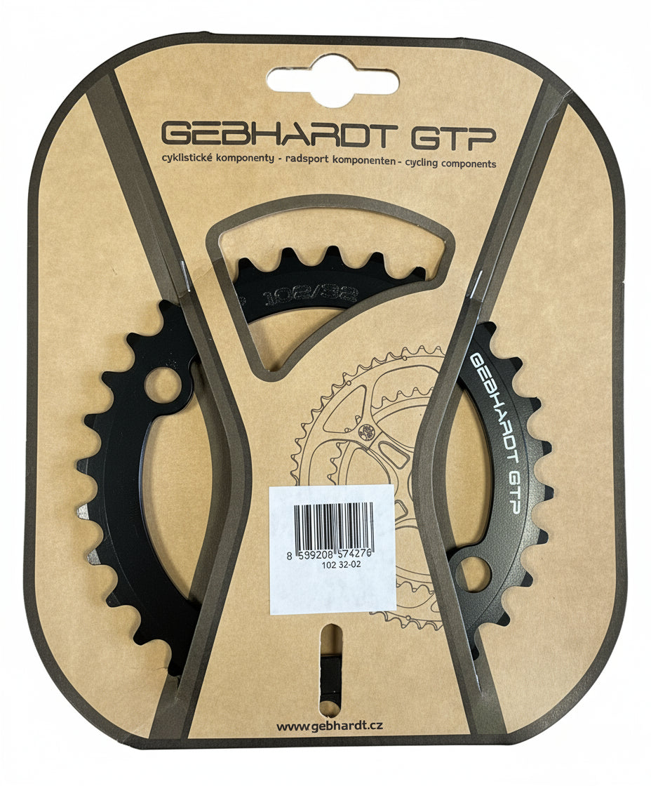 Gebhardt kettingblad 32T 102 mm. 4-arm zwart