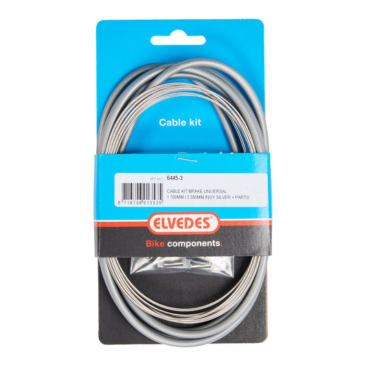 Elvedes 6445-3 remkabel compleet univ. met ton-/peernippel zilver RVS